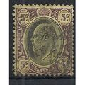 Transvaal 1902 SG254 5/- Black & Purple/Yellow ...