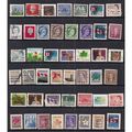 Canada Page of 45 mixed used stamps ( 398 )