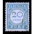 NETHERLANDS 1920 SG D 244 20c ULTRAMARINE FINE ...