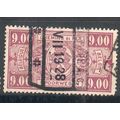 Belgium stamps 1927 - 9.00 purple - Railway Par...