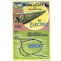 Advertising LSWR ELECTRIC TRAINS Art Postcard (...