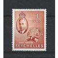 Seychelles.SG159 3c Giant Tortoise (Orange).Mou...