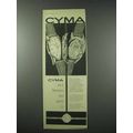 1961 Cyma Autorotor Watch Ad - Switzerland's Finest