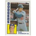 1984 Topps baseball card 376 Dave Anderson