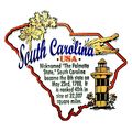 South Carolina the Palmetto State Outline Monta...