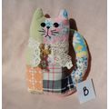 B Vintage Quilt Cat Pillow Tuck Shelf Sitter 7 ...