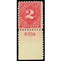 J60 Mint NH 2 Cent Postage Due Stamp With PL# C...