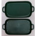 2 Mint Bruntmor Enameled Cast Iron Grill Oven T...