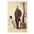 Victorian cdv photo bearded man standing unstat...