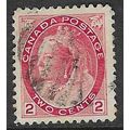 CANADA 1898-1902 QUEEN VICTORIA 2c ROSE USED SG155