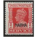 Nabha (ICS) 1942 O62 2a Vermillion SERVICE Moun...