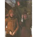 Knit/Crochet Sweater Pattern Ridged Cardigan/Hat