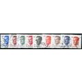 1983/1990 9 different values - fine used (o)