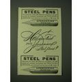 1900 Spencerian Pens Ad - Steel Pens