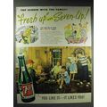 1947 7-Up Soda Ad - Top Scorer With the Family