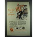 1949 Hastings Steel-Vent piston rings Ad - Piston rings need replacing, too