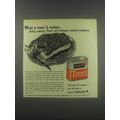 1946 Armour Treet Meat Ad - What a meal it makes.. Juicy savory Treet