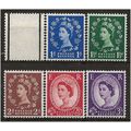1957 1st Graphite Wildings Set SG561-566 Light ...