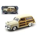 1949 Ford Woody Wagon Beige 1/24 Diecast Model ...