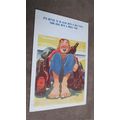 1940's Comic Humour Postcard - Man & his Beer