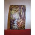 GROUDLE GLEN, Isle of Man used antique postcard...