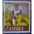 Zambia QEII 1968 10n Tobacco Picking Used SG 13...