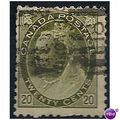 Canada 1900 SG165 20c Olive Green Good Used