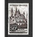 FRANCE 1951 50F BROWN CHURCH OF ST ETIENNE CAEN...