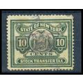 Used Revenue 10c N.Y. Stock Transfer Fine Just ...