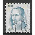 CHILE 1975 1p BLUE DIEGO PORTALES SG 767 FINE USED
