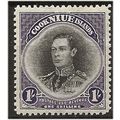 Niue 1944 SG95 1/- Black & Violet Mounted Mint ..