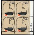 1608, Mint NH 50¢ Dramatic Orange Color Shift E...