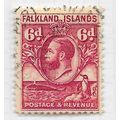 FALKLAND 1929 KG5 WHALE & GENTOO PENGUINS SIX P...