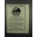 1920 Thos. Cook & Son Ad - Cape Eternity Saguen...