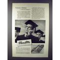 1946 Hamilton Watch Ad - I Lived a Lifetime