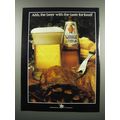 1983 Natural Light Beer Ad - The Taste for Food