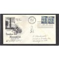 FDC Art Craft 1034 2 1/2c Bunker Hill Pair (Cac...