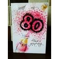 80th birthday card - Congratulations 80 - Have ...
