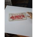 Vintage License PLATE Tag Sign "Discover The Tr...