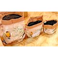 Plow & Hearth Lined Canvas Flower Garden Plante...