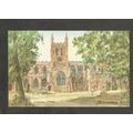 Postcard Devon Crediton St Boniface church Davi...