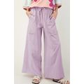 Pink Mineral Wash Exposed Seam Drawstring High ...