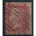 1858 SG43 1d Red Plate 172 Good/Fine Used Check...