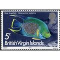 BVI Virgin 1975 Fish 5c Blue Angelfish Unmounte...