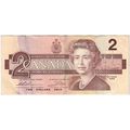 BANK OF CANADA 2 DOLLAR banknote BRA0089840 (1986)