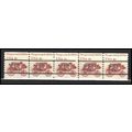 1898Ab 4c Stagecoach Fine MNH Dry Gum PNC 5/5 L...
