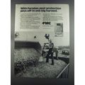 1982 FMC Furadan Ad - Pest Protection Pays Off
