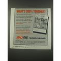 1991 AMSOIL Synthetic Lubricants Ad - What's 300% tougher?