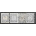 Netherlands ( PAYS BAS ) N° T44 45 54 56 OBLITE...