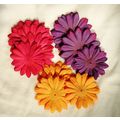 Artifical Fake Silk Flower Petals Parts Purple ...